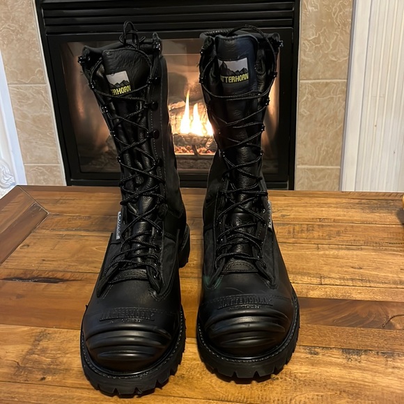 Matterhorn 270 Mens Black Lace Up Boots 